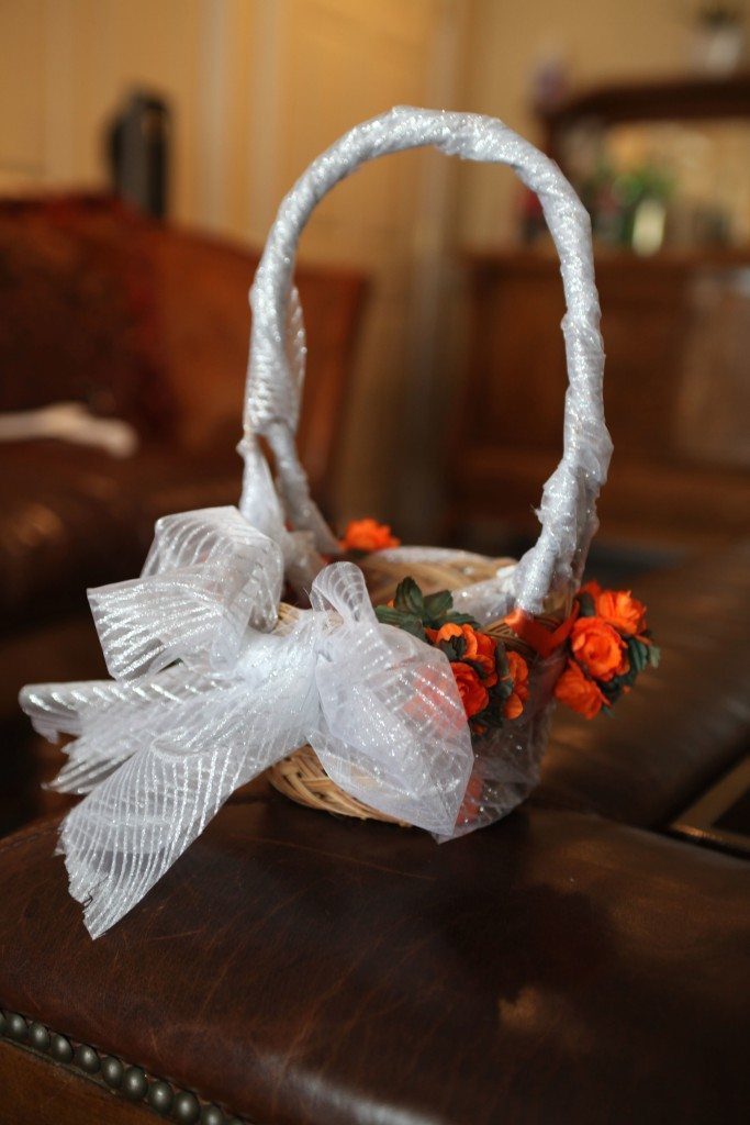 wedding flower girl basket