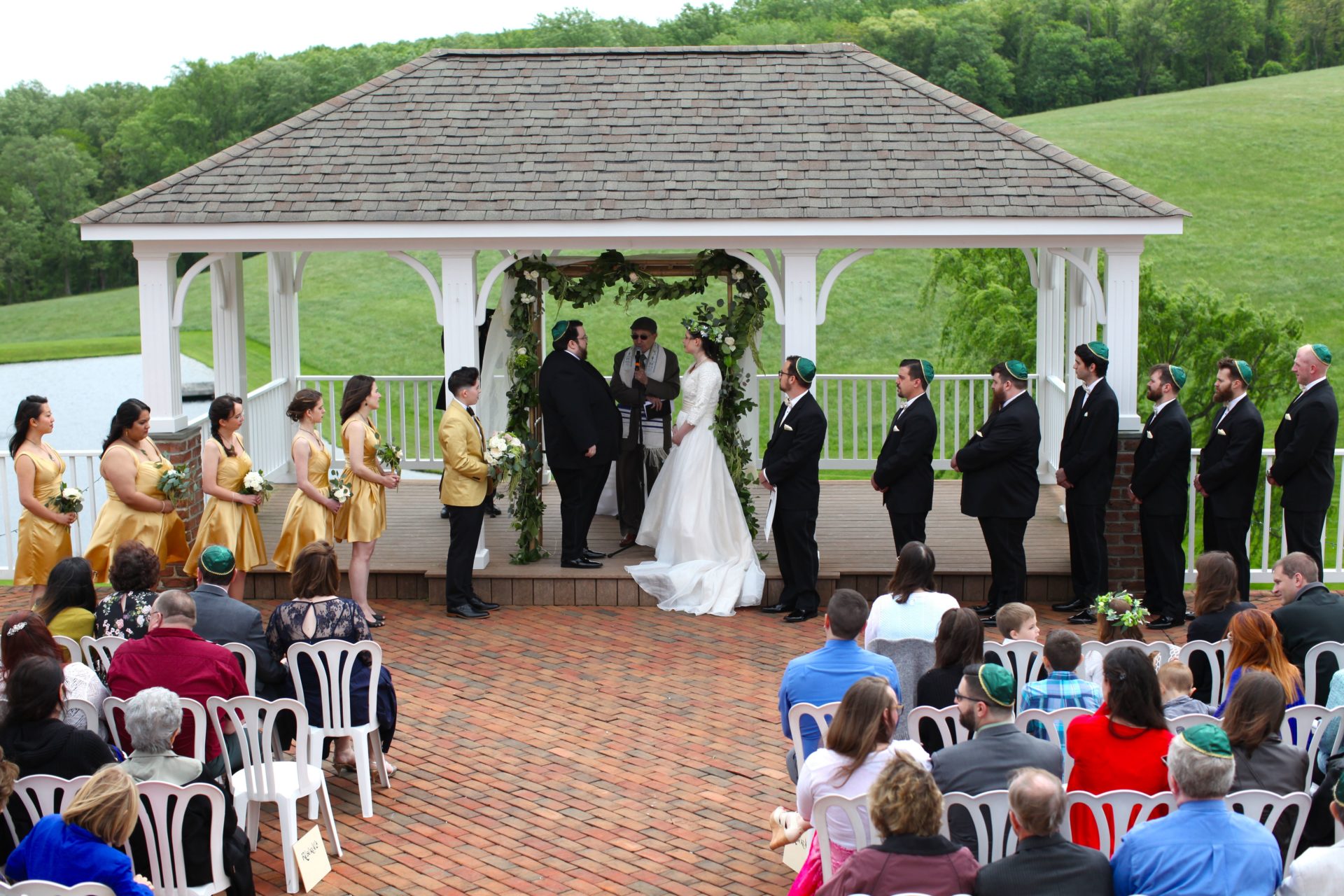 Lord of the Rings themed wedding at outdoor wedding venue in Frederick MD Morningside Inn